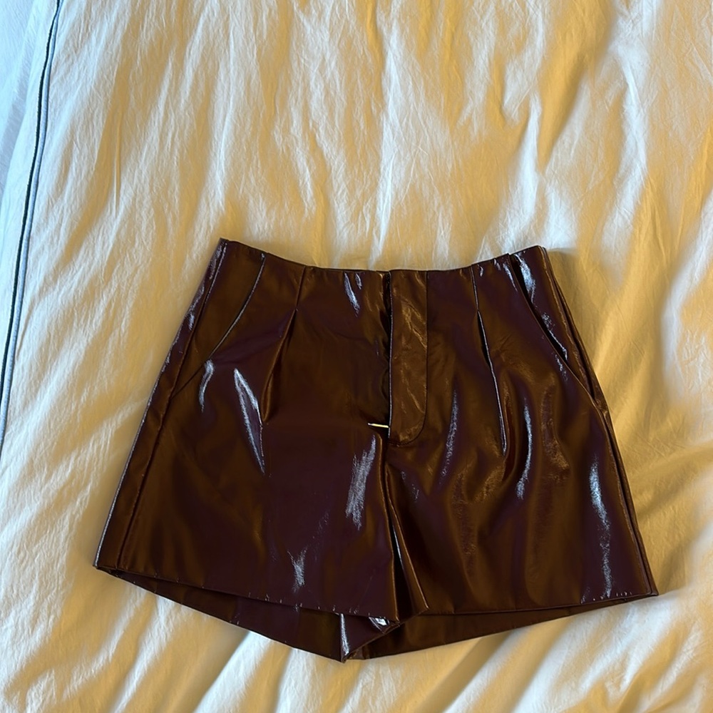 One of a Kind staud pleather shorts